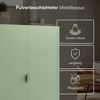skølm 'Ituri' Kommode, Metall, mintgrün, 120x80x38 cm, Highboard mit 3 Fächern Bild 5