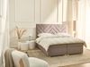 Boxspringbett mit Stauraum Stoff ESQUIRE 160 x 200 cm Taupe Bild 3