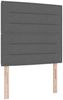 vidaXL Boxspringbett mit Matratze Dunkelgrau 100 x 200 cm Stoff 3339288 Bild 4