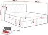 Boxspringbett 'Simoti' Hellgrau 180x200 cm Bild 4
