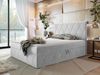 Boxspringbett 'Simoti' Hellgrau 180x200 cm Bild 2