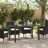 vidaXL Gartentisch Schwarz 140 x 70 x 73 cm Metall 42010313 Bild 1