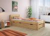 Erst-Holz Einzelbett Natur 100x200 Bettgestell Senkrechte Balken Bild 3