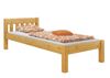 Erst-Holz Einzelbett Natur 100x200 Bettgestell Senkrechte Balken Bild 5