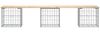 vidaXL Gartenbank aus Gabionen 203x44x42 cm Massivholz Kiefer 834341 Bild 3