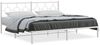 vidaXL Bettgestell mit Kopfteil Metall Weiß 200x200 cm 376282 Bild 2