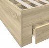 vidaXL Bettgestell mit Schubladen Sonoma-Eiche 135x190cm Holzwerkstoff 3280407 Bild 3