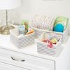 Aufbewahrungsbox Stoffkisten Organizer mDesign 6er Set blau/natur gestreift Bild 3