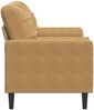 vidaXL 2-Sitzer-Sofa mit Zierkissen Braun 140 cm Samt 3278226 Bild 4