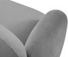 Micadoni Sofa Blair 3-Sitzer Samtstoff Hellgrau Bild 5