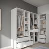 Kleiderschrank Elmo Weiß 50 x 200 cm Vicco Bild 5
