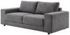 riess-ambiente 3-Sitzer LOFT 210cm grau - Vogue Velours Samt, Taschenfederkern, Rundumbezug, Einzelartikel 1 Teile, Moderne Couch - ideal für Wohn- und Schlafzimmer oder Loft-Wohnungen Bild 2
