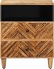 vidaXL Nachttisch Braun 50 x 33 x 60 cm Massivholz Mango 4018926 Bild 3