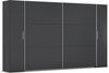 rauch Kleiderschrank, Dreh- und Schwebetürenschrank KRONACH, 4-türig, Grau metallic, 354 x 210 x 59 cm Bild 3
