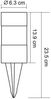 6x LED Solar Wegeleuchte, Edelstahl, Erdspieß, Höhe 23,5cm Bild 5
