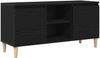 vidaXL TV-Schränk Schwarz Eichen-Optik 102 x 35 x 50 cm Holzwerkstoff 862584 Bild 2