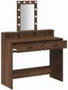 vidaXL Schminktisch mit Speicher Braun 100 x 41 x 140 cm Holzwerkstoff 865178 Bild 4