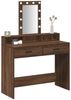 vidaXL Schminktisch mit Speicher Braun 100 x 41 x 140 cm Holzwerkstoff 865178 Bild 3