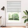 vidaXL Doppelrollo Hellgrau 150x200 cm Stoffbreite 145,9 cm Polyester 4014479 Bild 2