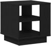 vidaXL Couchtisch Schwarz Eichen-Optik 40 x 40 x 43 cm Holzwerkstoff 862715 Bild 2