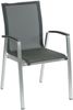 Inko Stapelsessel Ancona 56,5x63x89 cm Alu gebürstet/Textilene dark grey Stapelstuhl Bild 3