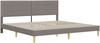 vidaXL Bettrahmen Taupe 180 x 200 cm Polyester 3414972 Bild 4