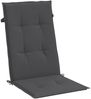 vidaXL Hochlehner-Auflagen 4 Stk. Melange Anthrazit 120x50x4 cm Stoff 4002410 Bild 5