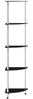 vidaXL Regal mit 5 Ablagen Schwarz 30x30x130 cm Hartglas 249521 Bild 3