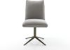 Drehstuhl Lelio-Flex Strukturstoff Soft Grau Fußkreuz Effektfinish Titan 360° drehbar Wippfunktion Taschenfederkern Bild 2