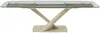 Vente-unique - MALATA Esstisch Glas TransparentBeige - B 90 cm x H 76 cm x L 220 cm260 cm180 cm Bild 4