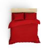 Satin-Doppelbettbezug-Set (DE), 'Elegant', Rot Bild 2