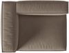 Micadoni Eckmodul Nuria 2-Sitzer Links Samt Warmes Grau Bild 4