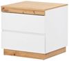 HAUSS SPOLE Nachttisch Nachttisch (1-St) Nachtschrank Beistelltisch Sofatisch (E1-Spanplatte, weiß), Funktion von Aufbewahrung Bild 4