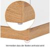 HAUSS SPOLE Nachttisch Nachttisch (1-St) Nachtschrank Beistelltisch Sofatisch (E1-Spanplatte, weiß), Funktion von Aufbewahrung Bild 3