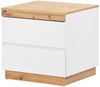 HAUSS SPOLE Nachttisch Nachttisch (1-St) Nachtschrank Beistelltisch Sofatisch (E1-Spanplatte, weiß), Funktion von Aufbewahrung Bild 5