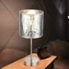 LED Tischlampe. silber, Dekorstanzungen, Höhe 35 cm, NADI Bild 5