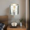 LED Tischlampe. silber, Dekorstanzungen, Höhe 35 cm, NADI Bild 2
