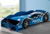 Vipack 'Police Car' Autobett 70x140 cm blau lackiert