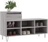 vidaXL Schuhregal Grau Sonoma 102x36x60 cm Holzwerkstoff 831370 Bild 3
