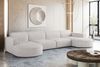Kaiser Möbel Ecksofa Designer MODENA U XL stoff Dicker cord Poso, Viele Farben, praktisch und komfortabel Bild 5