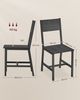 Vasagle Esszimmerstühle, Küchenstühle, 2er Set, Metallrahmen, für Esszimmer, Wohnzimmer, Küche, anthrazitgrau-tintenschwarz Bild 5