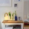 ZMH 2ER Nachttischlampe Touch LED Tischlampe - Dimmbar Geschenk Tischleuchte Kabellos mit USB Batteriebetrieben Akku Modern Tragbare Nachttischleuchte aus Stoff Bettlampe Kinder Schlafzimmer Bild 2