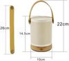 ZMH 2ER Nachttischlampe Touch LED Tischlampe - Dimmbar Geschenk Tischleuchte Kabellos mit USB Batteriebetrieben Akku Modern Tragbare Nachttischleuchte aus Stoff Bettlampe Kinder Schlafzimmer Bild 4