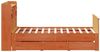 vidaXL Massivholzbett mit Regal ohne Matratze Wachsbraun 150x200 cm 3308920 Bild 5