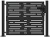 vidaXL Gartentor Schwarz 110 x 105 cm Pulverbeschichteter Stahl 42015899 Bild 2