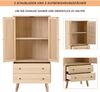 Esszimmer Wohnzimmer Sideboard Kommode Stehschrank Aufbewahrung Sideboard TV-Tisch mit Türen und Schubladen Sideboard mit großem Stauraum Breite 60 cm Bild 4
