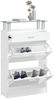 vidaXL Schuhschrank Hochglanz-Weiß 63x24x104 cm Holzwerkstoff 342566 Bild 4