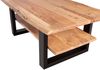 Couchtisch Baumkante 115 x 65 cm Akazie massiv + naturfarben schwarz PATRICK 76384629 Bild 4