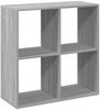vidaXL Raumteiler-Bücherregal Grau Sonoma 69,5x29x69,5 cm 858008 Bild 2