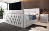Boxspringbett Vulnero mit TV Lift und Stauraum (2 Schubladen) 140x200 Weiß H2 (bis 70kg) Bild 4